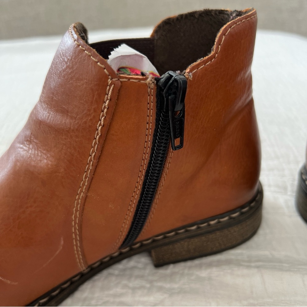 Rieker Brown Ankle Boots - Picture 3 of 7